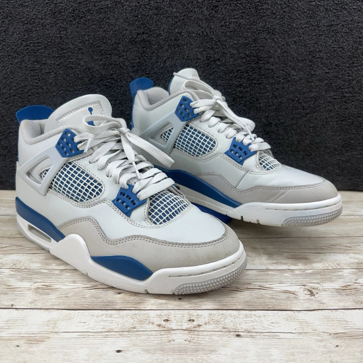 靴 Nike Air Jordan 4 Retro military Blue Jordan 4 Retro Military Blue (2024) | Jordan's | KershKicks