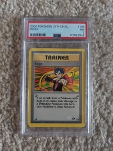 2000 Pokemon Gym Challenge 106/132 Koga PSA 7 - Picture 1 of 2