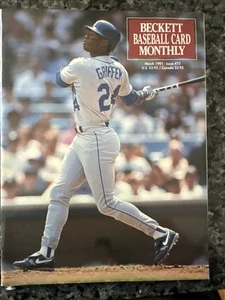 Beckett Baseball Card Monthly March 1991 Ken Griffey Jr #72 Darryl Strawberry - Imagen 1 de 2