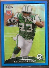 2009 Topps Chrome Blue Refractors #TC176 Shonn Greene FB - Image 1 of 1