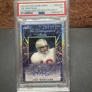 2022 LEAF IN THE GAME USED THE DISTINGUISHED SERIES AUTOGRAPH #DSJM1 Joe Montana - Picture 1 of 3