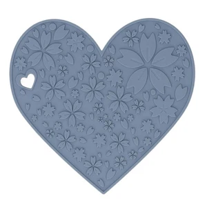 (gris)4pcs Sets De Table En Silicone En Forme De Coeur Antidérapant - Imagen 1 de 12