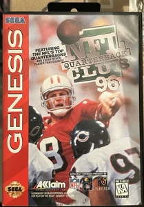 CIB NFL QUARTERBACK CLUB 96 SEGA GENESIS VIDEO GAME COMPLETE IN BOX WITH MANUAL - Picture 1 of 4