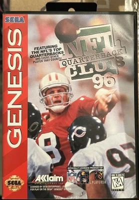 CIB NFL QUARTERBACK CLUB 96 SEGA GENESIS VIDEO GAME COMPLETE IN BOX WITH MANUAL - Image 1 of 4