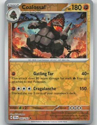 Coalossal 095/162 Uncommon SV05: Temporal Forces NM Reverse Holo - Image 1 of 2