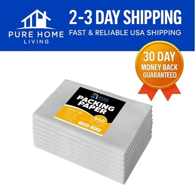 Durable 640 Sheets of White Packing Paper - Perfect for Safe Relocation - Image 1 of 4