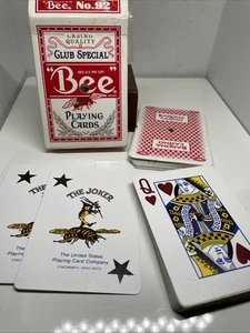 Tarjetas de juego Club Special Bee Red Barona Casino jugadas - Imagen 1 de 5