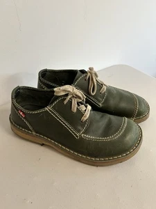 DUCKFEET Fyn Green Leather Shoes Size 43 US 12 Lace Up Danish Derby Casual - Picture 1 of 11