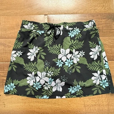 Speedo Women's Floral Board Skirt Swim Cover Up XL Black Blue White Green - Image 1 of 4