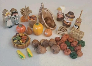 Mini Decorazione Ringraziamento Zucca Rustica Autunno Fata Giardino Pellegrino Raccolta 39 Pz - Foto 1 di 5