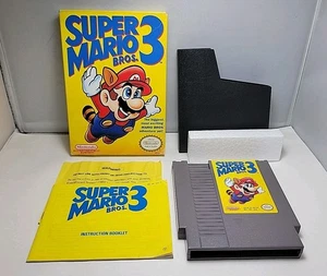 Super Mario Bros 3 NES Nintendo 1990 testato autentico completo vintage - Foto 1 di 20