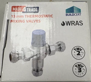 Made4Trade Thermostatic Mixing Valve –Chrome Finish 15mm - Picture 1 of 2