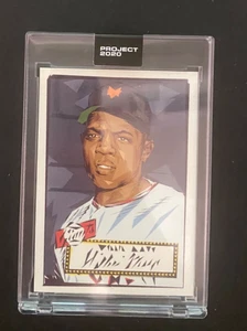 TOPPS PROJECT 2020 #275 WILLIE MAYS HOF di NATUREL 1952 Topps #261 GIANTS  - Foto 1 di 3
