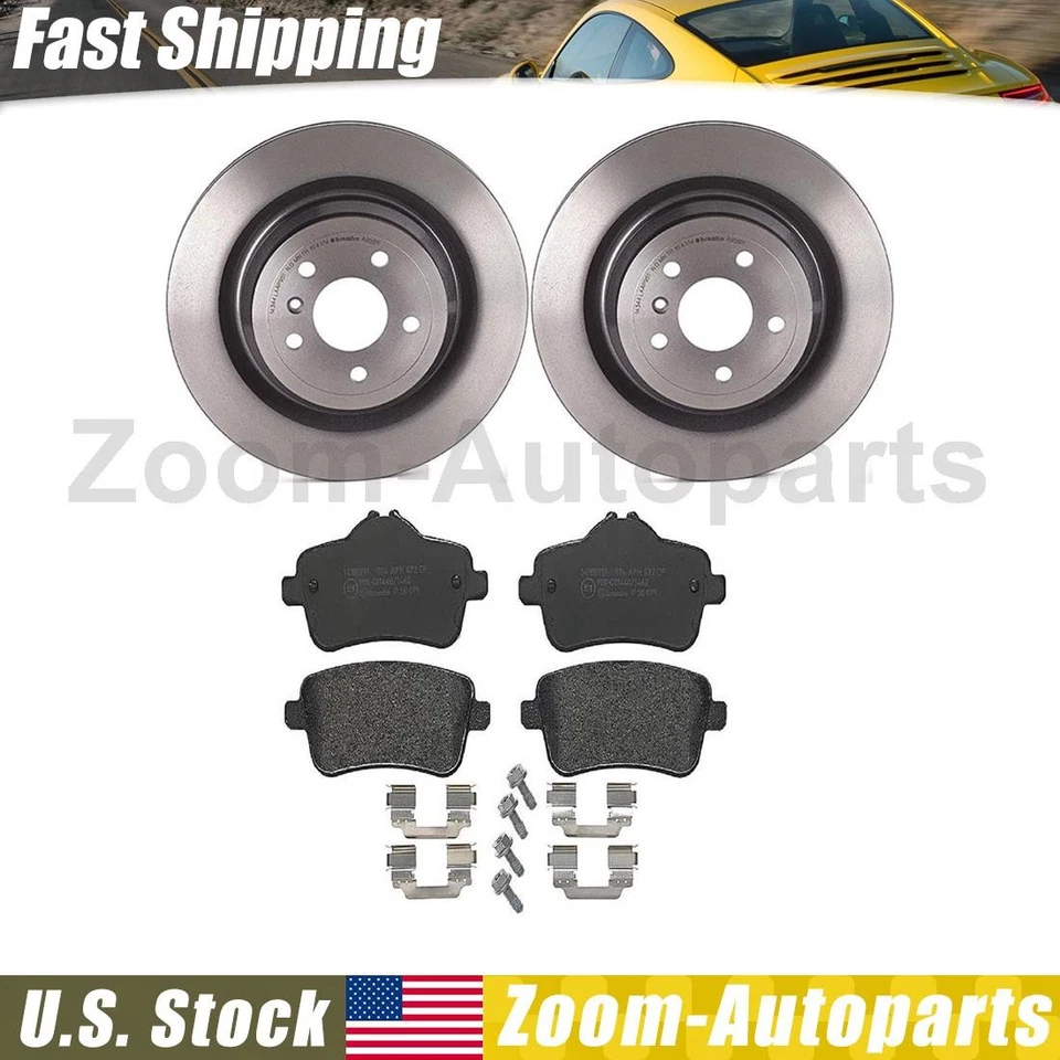 Оригинальные задние тормозные диски тормозные колодки Brembo для Mercedes-Benz ML350 2013 2014 2015 годов выпуска - Изображение 1 из 4