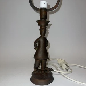 Vintage Tischlampe Bronze Figur Skulptur elektrisch antik Stil Kunst Design Rar - Bild 1 von 10
