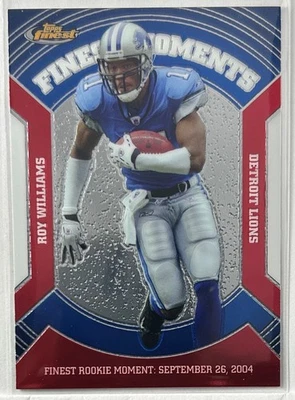 2007 Finest #VFM-RW Roy Williams Moments Detroit Lions - Image 1 of 2