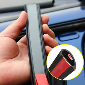 2PCS B Pillar Car Seal Strips Sticker Soundproof Waterproof Strips Accessories