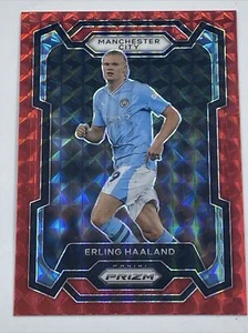 2023-24 Panini Prizm Premier League ERLING HAALAND #3 Mosaico Rojo Manchester City - Imagen 1 de 6