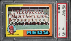 1975 Topps #531 Reds Team PSA 8 NM-MT Pete Rose - Foto 1 di 2