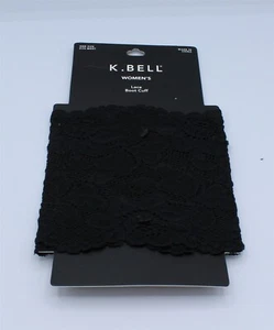 K.Bell Womens Lace Boot Cuff One Size Black - Picture 1 of 1