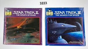 STAR TREK II y III Wrath of Khan Búsqueda de Spock 33 rpm 7" Libro Registros SELLADOS - Imagen 1 de 7