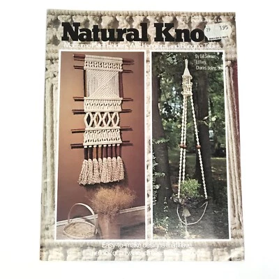 NATURAL KNOTS: Macrame Plant Holders, Wall Hangings & Hanging Tables - Patterns - Image 1 of 4
