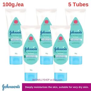 Johnson's Baby Rice milk cream coconut oil Vit B5, E for dry skin 100g X5