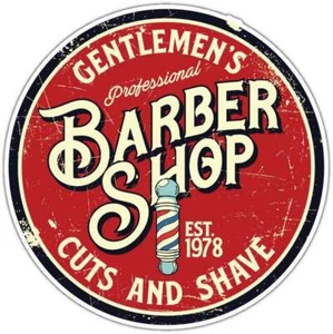 Barbershop Haircut ShavingPremiom Quality Car Bumper Window Sticker Decal 4.6" - Picture 1 of 1
