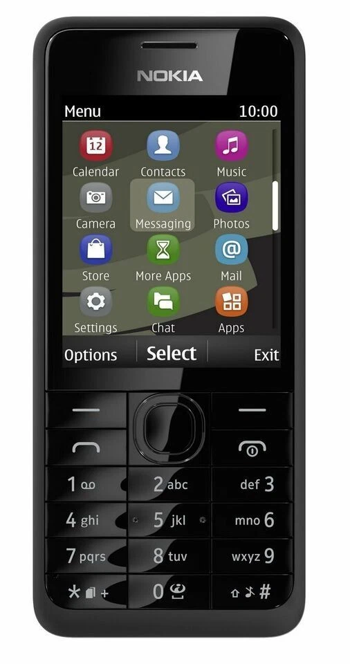 Nokia 301 - Schwarz (Ohne Simlock) Handy