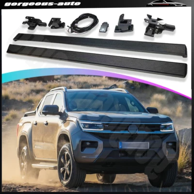 Fits 2018-2023 Volkswagen Amarok Deployable Electric Running Boards Side Steps - Image 1 of 4