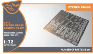 Clear Prop Models Decals 1/72 LAVOCHKIN La-5 LANDING FLAPS Photo Etch Set - Picture 1 of 1