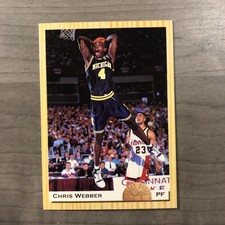 Chris Webber HOF 1993-94 Classic Draft Picks Basketball #1 Michigan