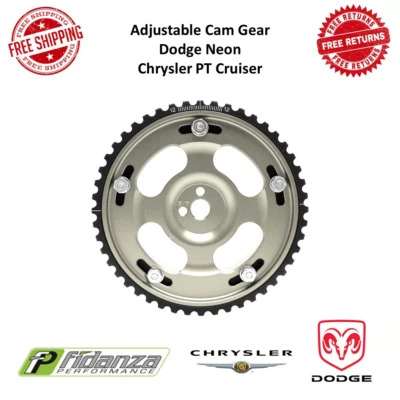 Fidanza Adjustable Cam Gear Aluminum Silver For Dodge Neon & Chrysler PT Cruiser - Image 1 of 4