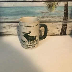 Cape Shore Authentic Souvenirs Coffee Mug - Green Moose - Picture 1 of 3