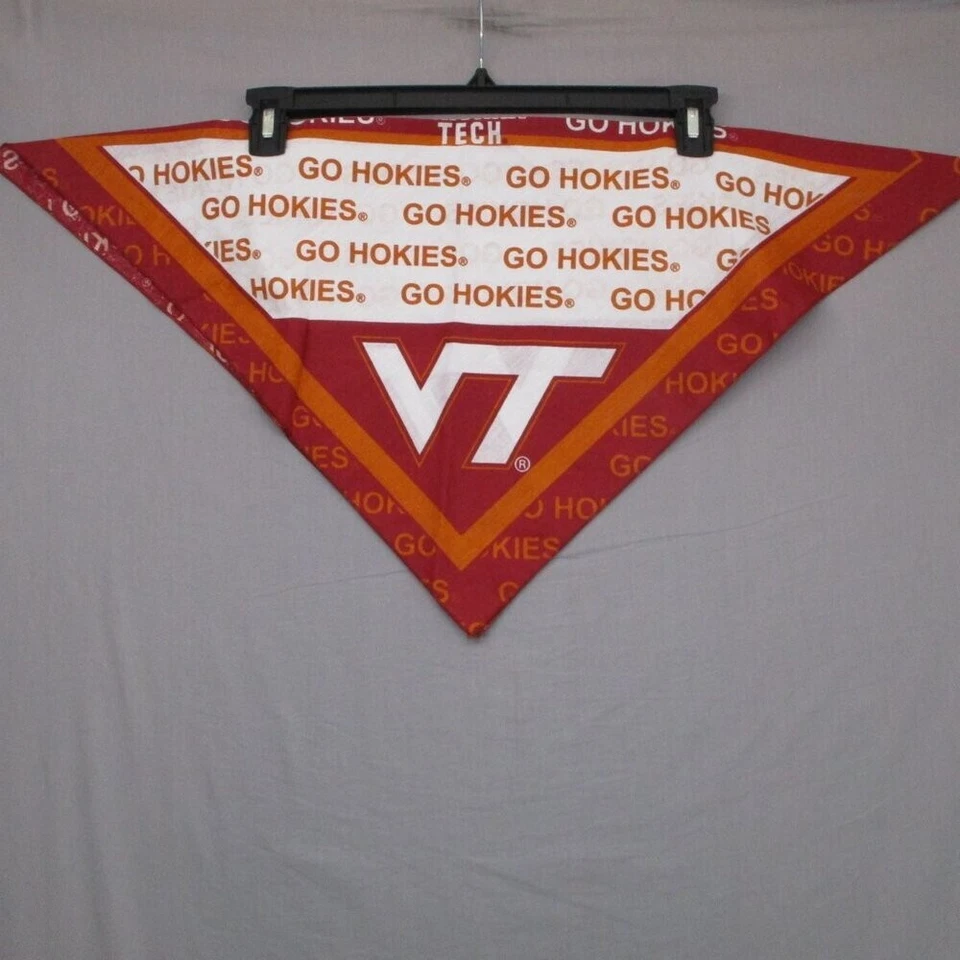 Bandana Hokies Virginia Teck naranja y blanco nuevo sin etiquetas | talla única Foto 1 de 4