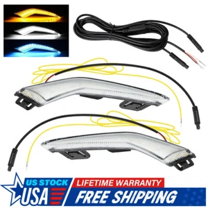 For 2020-2024 Toyota Corolla L LE XLE Model LED Daytime Running Fog Lights DRL - Picture 1 of 8