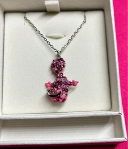 Collana con ciondolo gatto Swarovski Disney Alice nel paese delle meraviglie Cheshire con scatola INUTILIZZATA - Foto 1 di 24