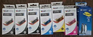 Lot of 7 Ink Cartridges LD-6450B001, LD-6449B001, LD-6451B001, And LD-6448B001 - Picture 1 of 1