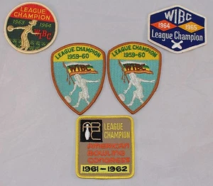 Vintage Mid Century WIBC/ABC League Champion Bowling Patches - Mint - unused - Picture 1 of 7