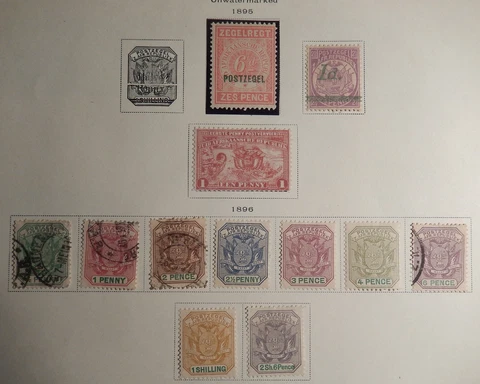 Transvaal Scott #163-174, Set of 9 +3, Mixed Mint & Used Cover