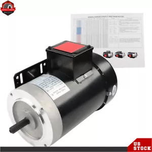 Motore Elettrico 2 HP 3 Fasi 56C Telaio 1800 Giri/min TEFC 230/460 Volt NUOVO - Foto 1 di 21