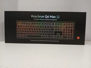 Keychron Q6 Max Full Size Wireless RGB Mechanical Keyboard NO WIRELESS RECIVER - Picture 1 of 7