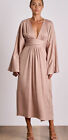 Pasduchas Mila Drape Midi Dress Size Small Rrp $350