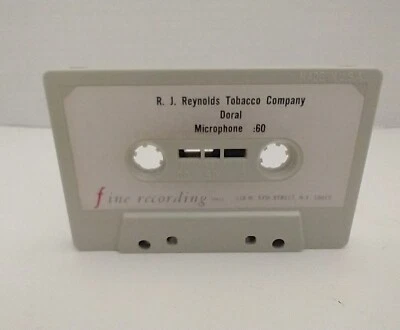 RJ Reynolds Tobacco Company Doral Radio Anuncio Promo Cassette Grabación Fina Inc  Foto 1 de 4