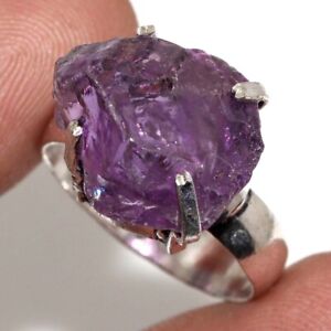 Amethyst Ring| Beautiful Gemstone Handmade Gift US Size 5.5 AU L559