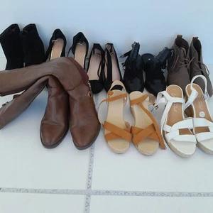 Shoe Bundle Size 6 6.5 Heels Wedges High Kitten Joblot Pairs Shoes - Picture 1 of 13
