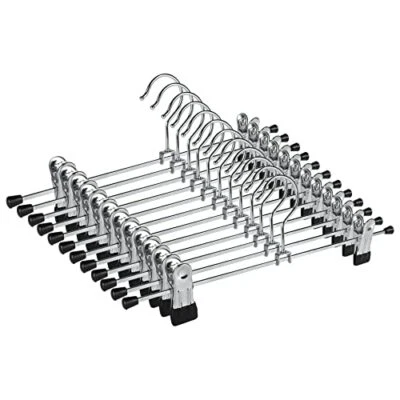Perchas Perchas para faldas con clips Perchas para pantalones Paños de metal Percha para pantalones Foto 1 de 4