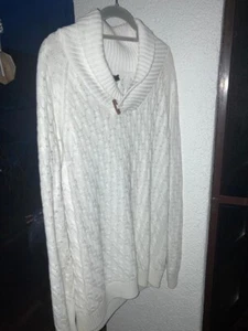 Pullover, Golf, Tennis, Weiß mit Schalkragen, bpc Gr. 52/54 - Bild 1 von 4
