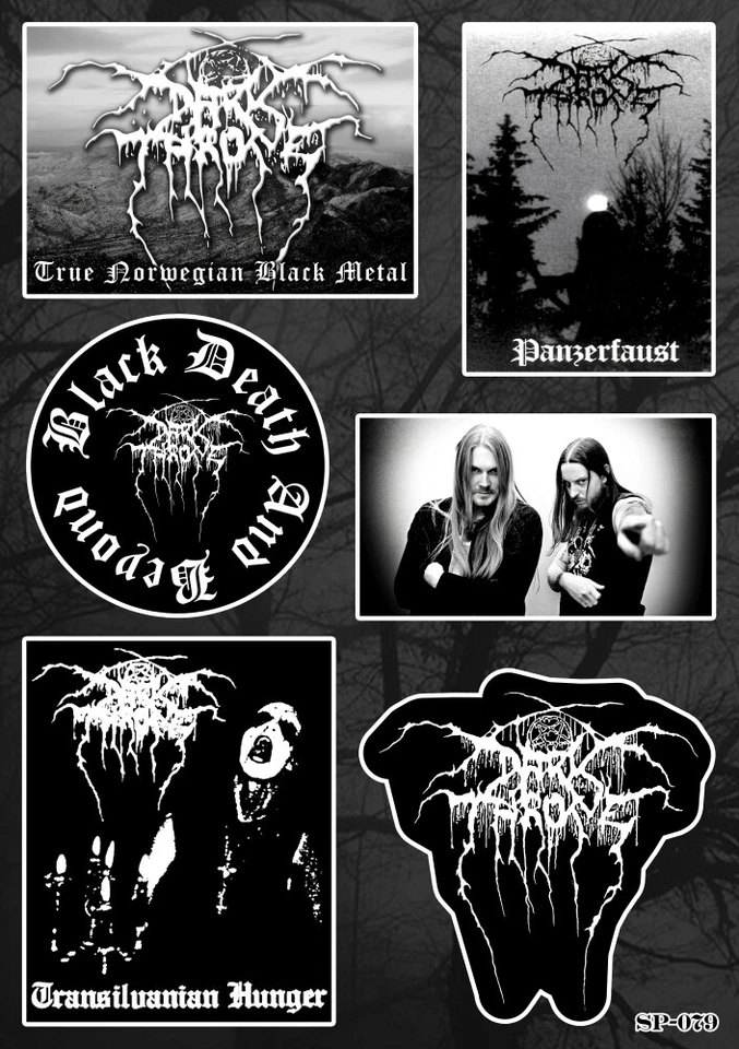 Paquete de pegatinas Darkthrone | Logo de banda de música noruega extrema negra death metal Foto 1 de 1