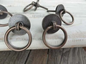 Antique Bronze Metal Drawer Pulls Handles Ring Pull Cabinet Knob - Picture 1 of 6